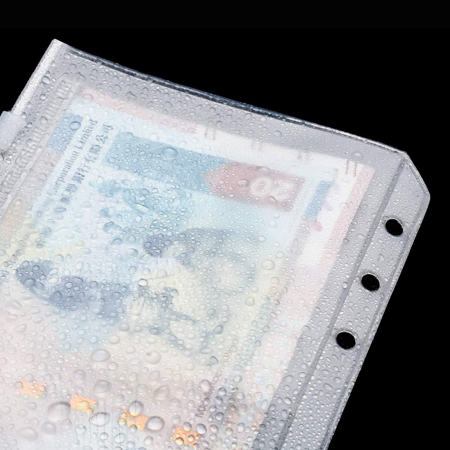 12Pcs Clear PVC A6 Binder Pockets Zipper Folders for 6-Ring Notebook Binder Files Reports Binder Type A
12Pcs Clear PVC A6 Binder Pockets Zipper Folders for 6-Ring Notebook Binder Files Reports Binder Type A