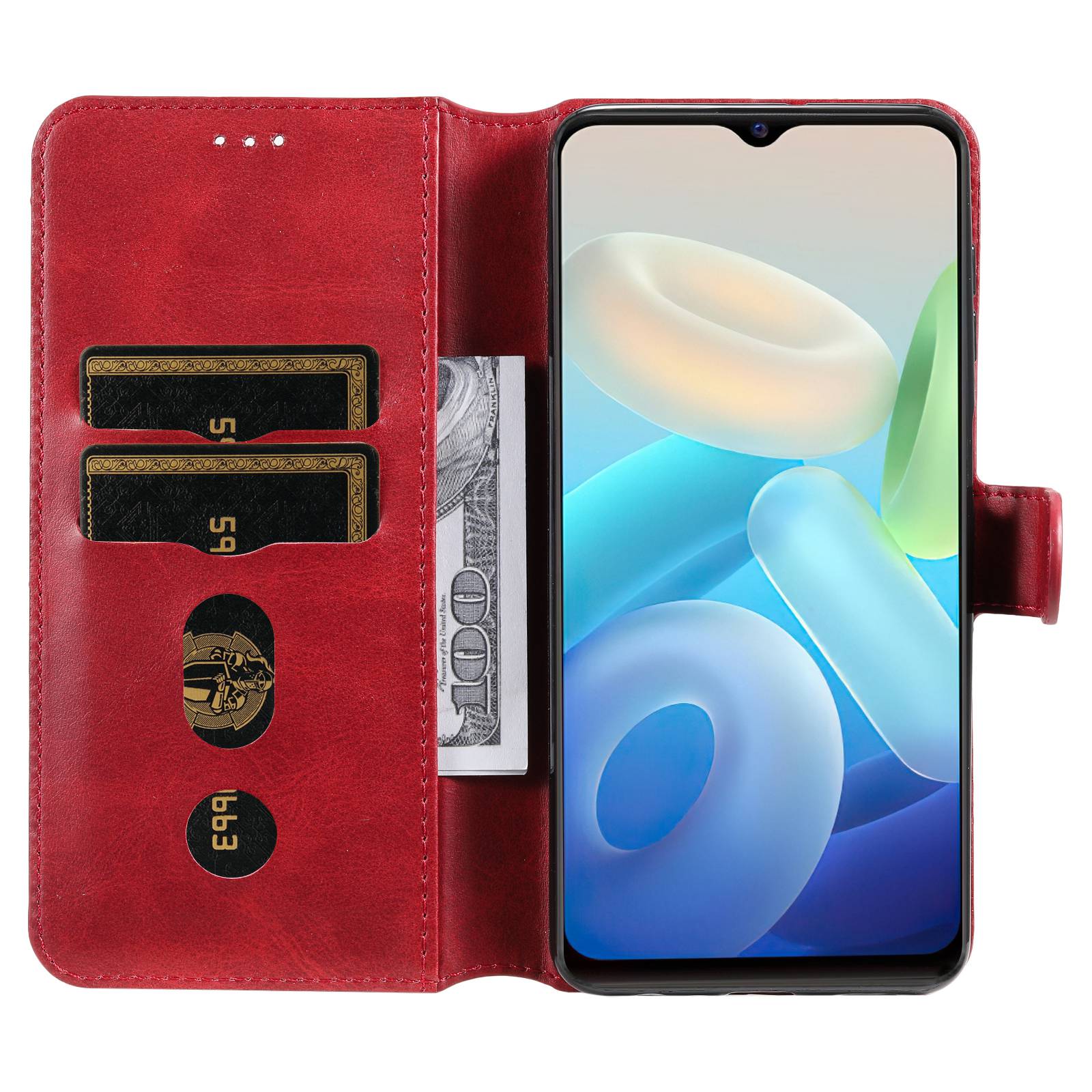 For vivo Y55 5G/Y75 5G/T1 5G/Y33s 5G/iQOO U5 5G Shockproof PU Leather Phone Case Magnetic Closure Wallet Stand Shell Red
For vivo Y55 5G/Y75 5G/T1 5G/Y33s 5G/iQOO U5 5G Shockproof PU Leather Phone Case Magnetic Closure Wallet Stand Shell Red