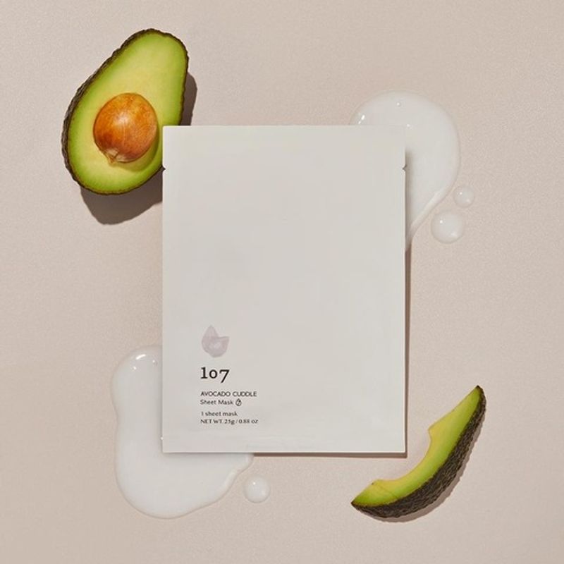107 Avocado Cuddle Sheet Mask (5 sheets) single type
107 Avocado Cuddle Sheet Mask (5 sheets) single type