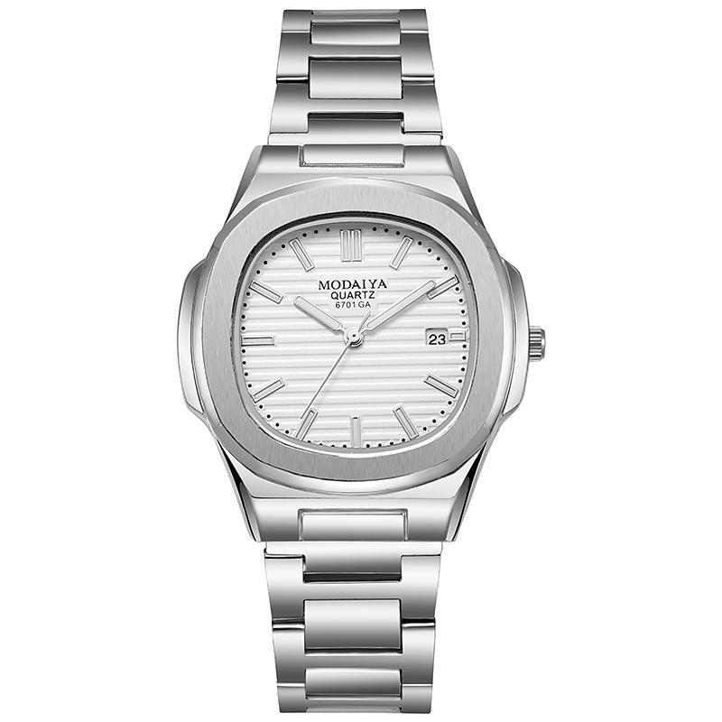 Fashion Luxury Business Square Quartz Watches Classic Stripe Design Dial with Stainless Steel Band Wristwatch for Men Relogio белый
Fashion Luxury Business Square Quartz Watches Classic Stripe Design Dial with Stainless Steel Band Wristwatch for Men Relogio белый