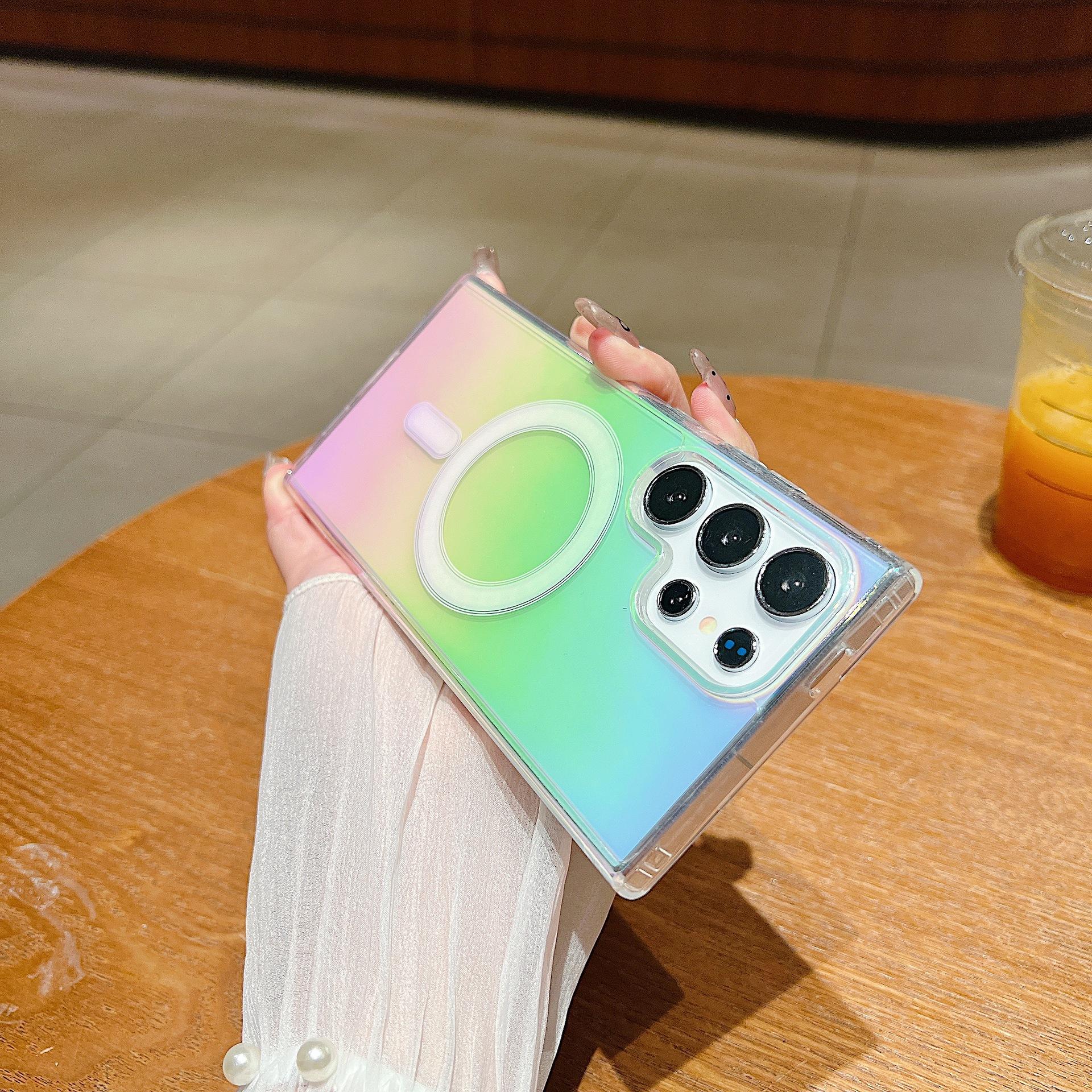 Samsung S25 Ultra Color Plated Magnetic Absorber Mobile Phone Case Suitable for S24FE Fashion Gradient Rainbow A56 Colorful Acrylic A36/A56
Samsung S25 Ultra Color Plated Magnetic Absorber Mobile Phone Case Suitable for S24FE Fashion Gradient Rainbow A56 Colorful Acrylic A36/A56