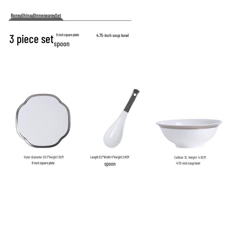 Ru Han Ceramic 3-Piece Dinnerware Set
Ru Han Ceramic 3-Piece Dinnerware Set