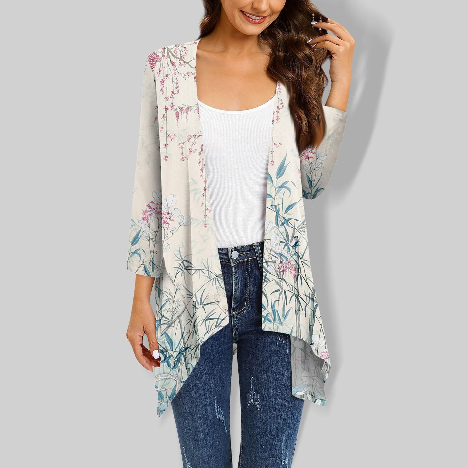 Жіночий кардиган з нестандартним рукавом три чверті з градієнтним принтом і піджаком з кишенею S бежевий
Жіночий кардиган з нестандартним рукавом три чверті з градієнтним принтом і піджаком з кишенею S бежевий