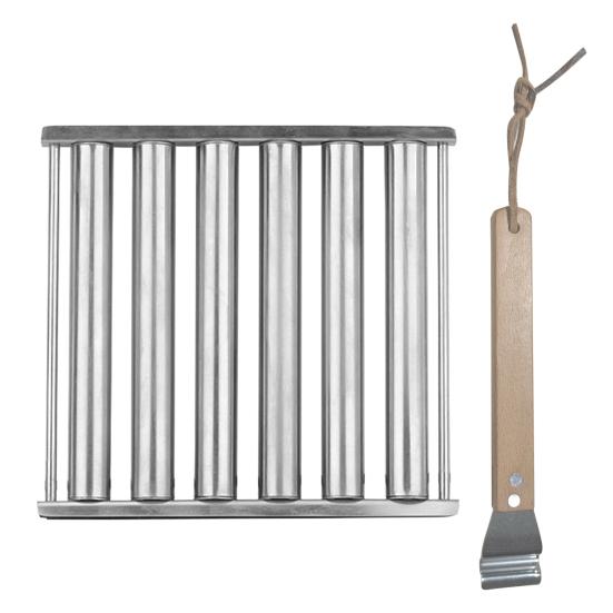 Роликовая стойка для колбасы Ролик для гриля для хот-догов из нержавеющей стали пищевой категории 5 Емкость для хот-догов с удлиненной деревянной ручкой серебряный
Роликовая стойка для колбасы Ролик для гриля для хот-догов из нержавеющей стали пищевой категории 5 Емкость для хот-догов с удлиненной деревянной ручкой серебряный