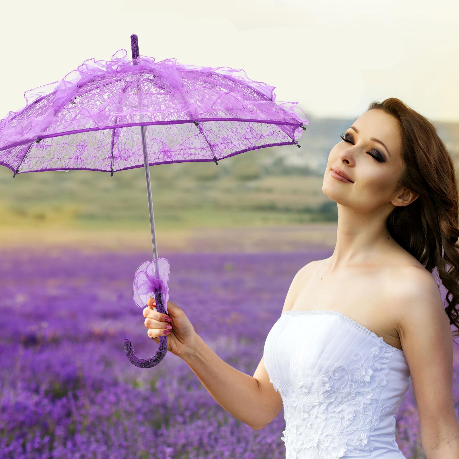 Lace Umbrella Wedding Photo Prop Parasol Bridal Decorative Umbrella Girls Tea Party Stage Show Accessory Lightweight Handle фіолетовий
Lace Umbrella Wedding Photo Prop Parasol Bridal Decorative Umbrella Girls Tea Party Stage Show Accessory Lightweight Handle фіолетовий