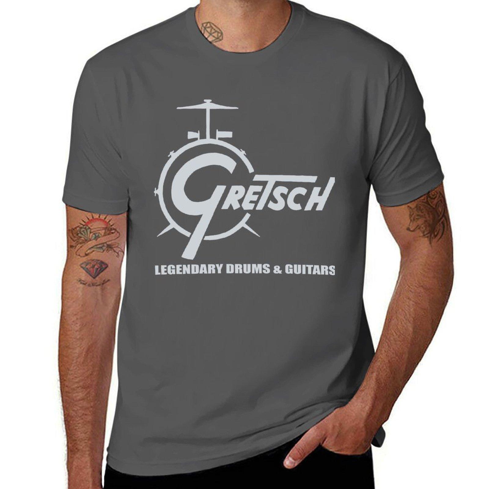 Vintage Gretsch - Legendary Drums and Guitars T-Shirt blacks summer tops outfits for men L
Vintage Gretsch - Legendary Drums and Guitars T-Shirt blacks summer tops outfits for men L