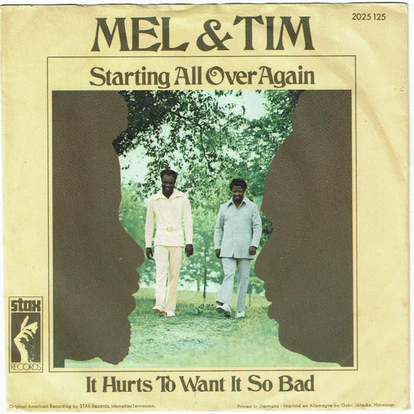 7inch Record MEL TIM Starting All Over Again It Hurts 2025125 STAX 1972 Germany SoulFunk Used
7inch Record MEL TIM Starting All Over Again It Hurts 2025125 STAX 1972 Germany SoulFunk Used