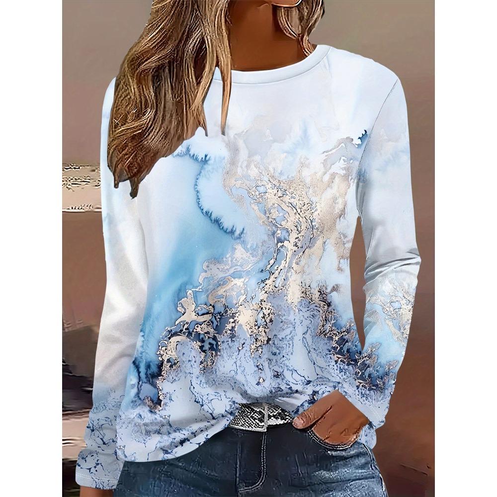 Ladies Casual Long Sleeved Round Neck Daily Printed Top for Spring and Autumn Styles 4XL
Ladies Casual Long Sleeved Round Neck Daily Printed Top for Spring and Autumn Styles 4XL