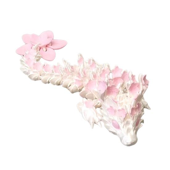 Cherry Blossom Dragon Fidget Toy 3D Printed Flower Dragon Figurine with Movable Joints Stress Relief Desktop Decoration Ornament 15cm
Cherry Blossom Dragon Fidget Toy 3D Printed Flower Dragon Figurine with Movable Joints Stress Relief Desktop Decoration Ornament 15cm