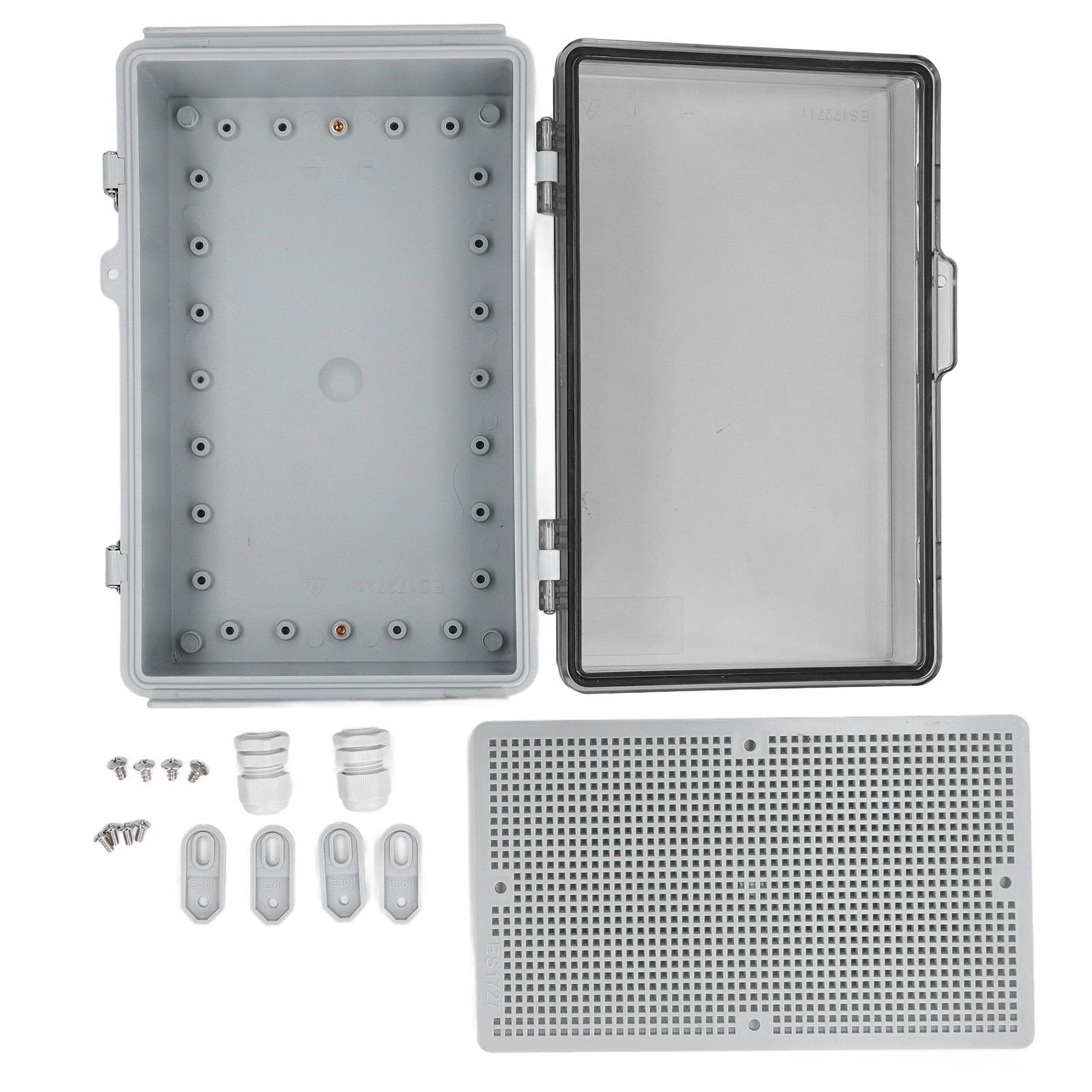 Waterproof Electrical Junction Box 175x275x110mm IP67 ABS Plastic Electrical Project Enclosure with
Waterproof Electrical Junction Box 175x275x110mm IP67 ABS Plastic Electrical Project Enclosure with