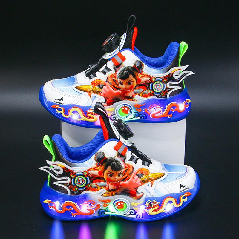 Nezha popular boys sports shoes, new summer waterproof leather dad shoes, cartoon soft-soled basketball shoes for little boys 36Inner Length22.2cm
Nezha popular boys sports shoes, new summer waterproof leather dad shoes, cartoon soft-soled basketball shoes for little boys 36Inner Length22.2cm