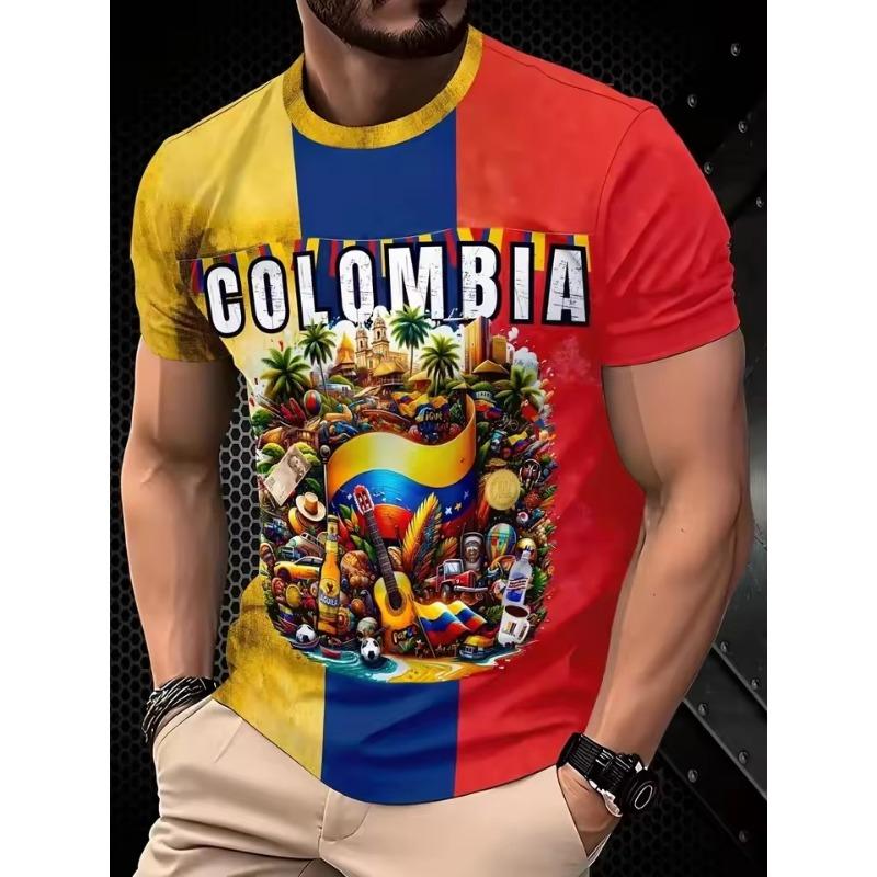 Full Print Colombia Flag Graphic Tshirts for Men New In Casual Crew Neck Short Sleeve T Shirt Streetwear Men s Oversized Tees XS
Full Print Colombia Flag Graphic Tshirts for Men New In Casual Crew Neck Short Sleeve T Shirt Streetwear Men s Oversized Tees XS