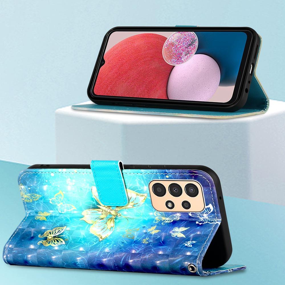 For Samsung Galaxy A13 4G LTE Leather Case 3D Pattern Printing Wallet Stand Mobile Cover with Strap Flower
For Samsung Galaxy A13 4G LTE Leather Case 3D Pattern Printing Wallet Stand Mobile Cover with Strap Flower