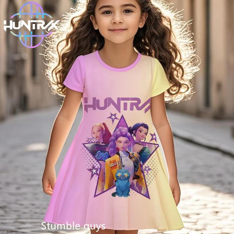 Kpop Demon Hunters Girls Summer Dress Kids Cartoon Anime Short Sleeve Beach Sundress Casual Sleepwear 150
Kpop Demon Hunters Girls Summer Dress Kids Cartoon Anime Short Sleeve Beach Sundress Casual Sleepwear 150