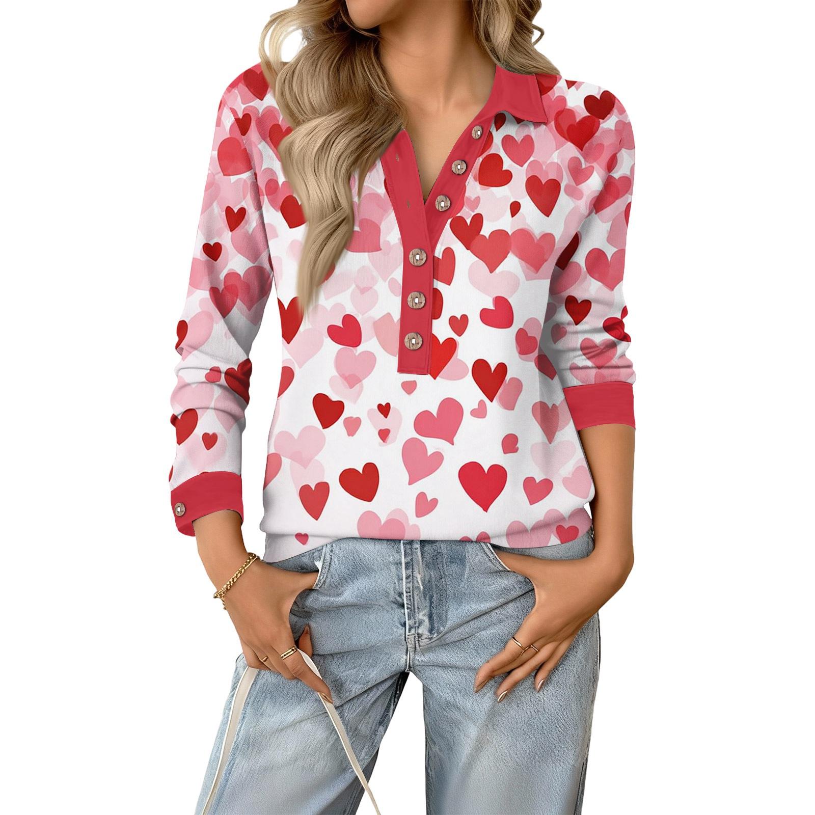 Women s Retro Street Lazy V,neck Long Sleeve Button Valentine s Day Heart Pullover Top XXL рожевий
Women s Retro Street Lazy V,neck Long Sleeve Button Valentine s Day Heart Pullover Top XXL рожевий