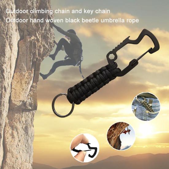 Key Chain Ring Portable Anti-oxidation High Strength Anti-aging Braided Multifunctional Stainless Steel Good Toughness Keychain Carabiner
Key Chain Ring Portable Anti-oxidation High Strength Anti-aging Braided Multifunctional Stainless Steel Good Toughness Keychain Carabiner