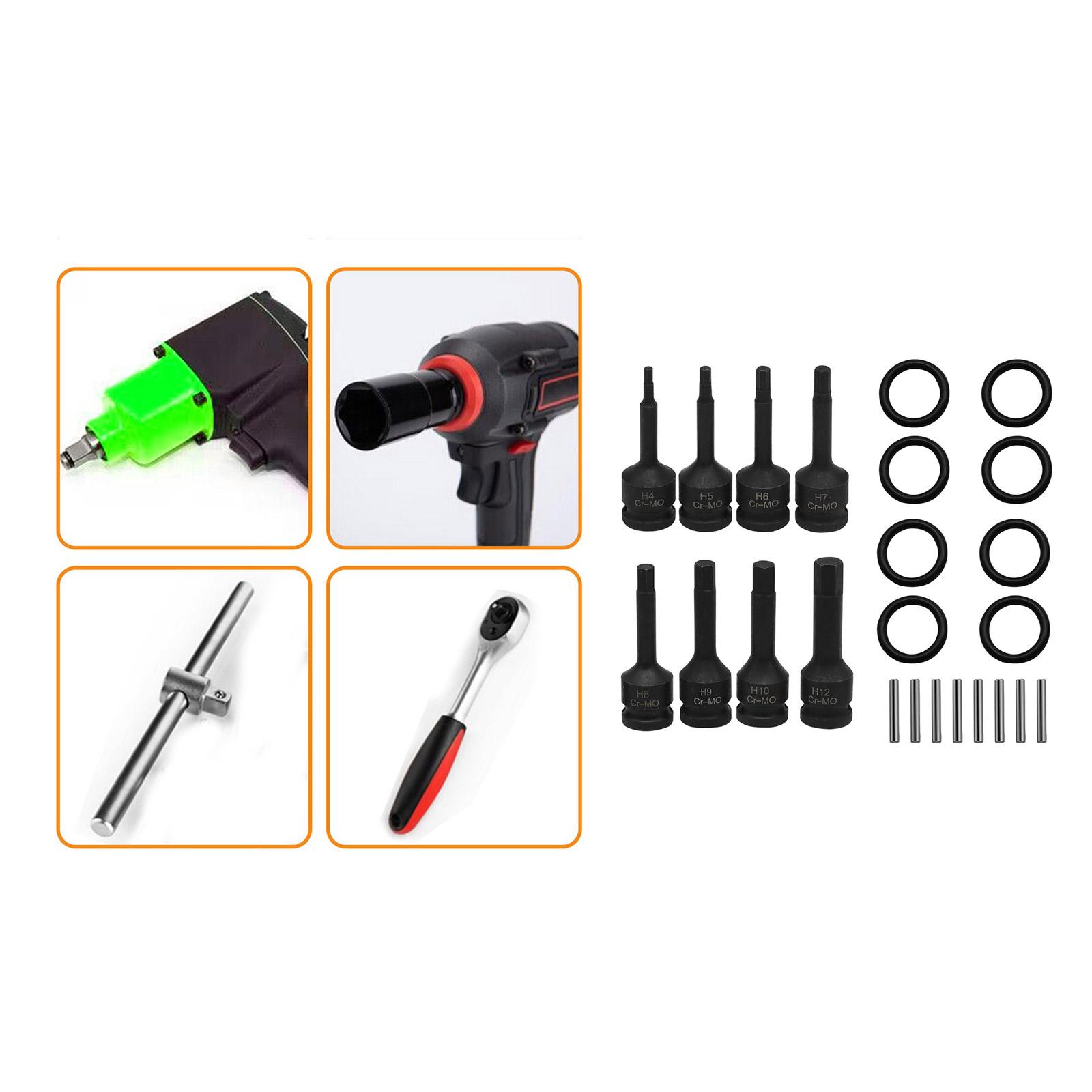 8Pcs H4-H12 Extended Internal Hexagonal Socket Wrench Hexagonal Handle Screw Pneumatic Screwdriver Hardware Ratchet
8Pcs H4-H12 Extended Internal Hexagonal Socket Wrench Hexagonal Handle Screw Pneumatic Screwdriver Hardware Ratchet
