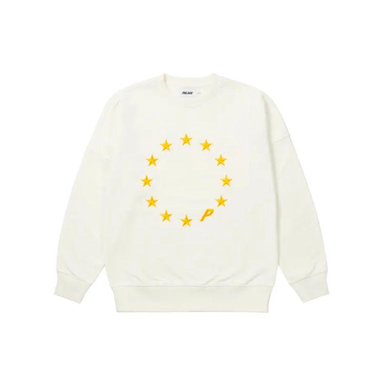 Palace Eu-Don Crew Neck Sweatshirt With Star Surround Print Unisex Sweatshirt Milk-White P21CS053 S
Palace Eu-Don Crew Neck Sweatshirt With Star Surround Print Unisex Sweatshirt Milk-White P21CS053 S