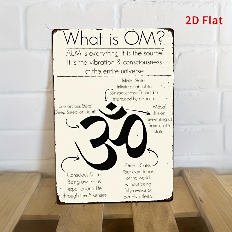 Vintage Metal Wall Art Sign Rustic Waterproof Iron Om Symbol Decor with Spiritual Meaning Printed Home Garage Bar Farmhous 20x30cm(7.8x11.8inch)
Vintage Metal Wall Art Sign Rustic Waterproof Iron Om Symbol Decor with Spiritual Meaning Printed Home Garage Bar Farmhous 20x30cm(7.8x11.8inch)