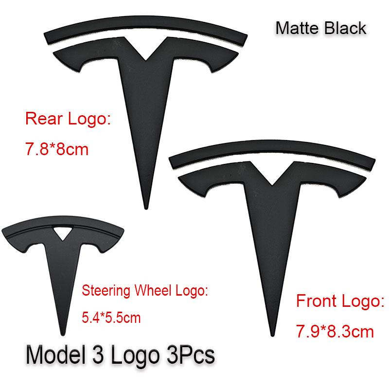 3Pcs ABS Car Front Hood Emblem Rear Trunk Badge Steering Wheel Cover Sticker For Tesla Model 3 Model Y Decals Accessories
3Pcs ABS Car Front Hood Emblem Rear Trunk Badge Steering Wheel Cover Sticker For Tesla Model 3 Model Y Decals Accessories