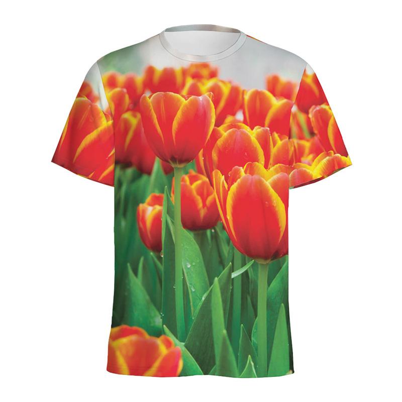 Dutch Tulip Flower Pattern T-shirt Tops Women 3D Printed Floral Tees Summer Round Neck T Shirt For Men Loose Short Sleeves XXS
Dutch Tulip Flower Pattern T-shirt Tops Women 3D Printed Floral Tees Summer Round Neck T Shirt For Men Loose Short Sleeves XXS