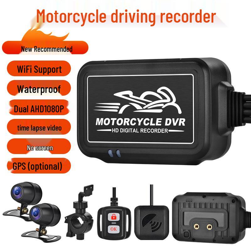 Dual-Lens HD 1080P Motorcycle Dash Cam with Night Vision, WiFi, Waterproof, GPS Monitoring Without GPS
Dual-Lens HD 1080P Motorcycle Dash Cam with Night Vision, WiFi, Waterproof, GPS Monitoring Without GPS