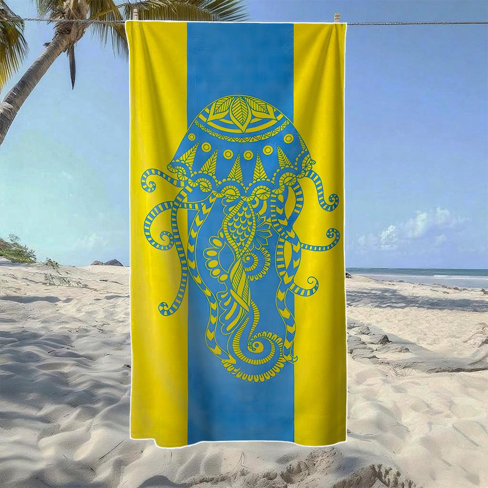 Conch, Sea Turtle & Jellyfish Prints Beach Towel, Soft Durable Quick-Drying, Ideal For Summer Beach, Swimming & Camping W30*H60(CM)
Conch, Sea Turtle & Jellyfish Prints Beach Towel, Soft Durable Quick-Drying, Ideal For Summer Beach, Swimming & Camping W30*H60(CM)