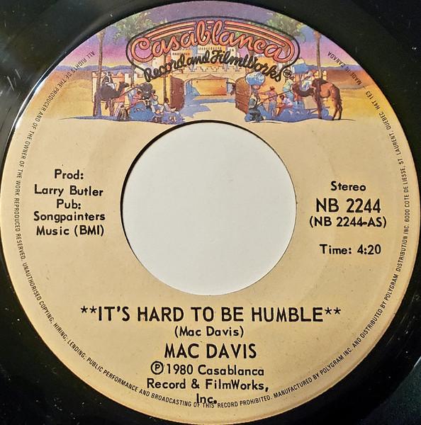 7inch Record MAC DAVIS Its Hard To Be Humble NB2244 Casablanca 1980 Canada Pop Used
7inch Record MAC DAVIS Its Hard To Be Humble NB2244 Casablanca 1980 Canada Pop Used