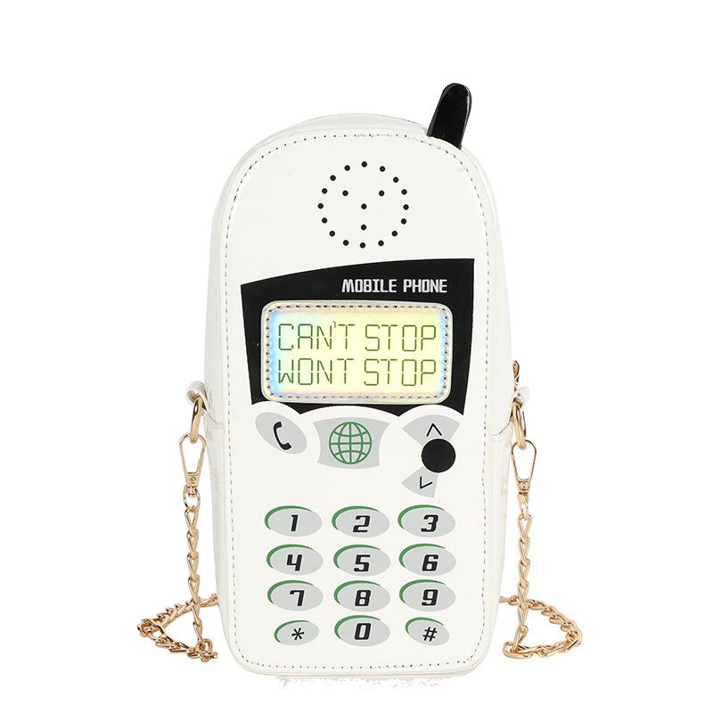 Mobile Phone Shape Chain Crossbody Bag Fashion Reflective Purses and Handbags Girls Shoulder Bag Novelty Clutch Designer Bag
Mobile Phone Shape Chain Crossbody Bag Fashion Reflective Purses and Handbags Girls Shoulder Bag Novelty Clutch Designer Bag