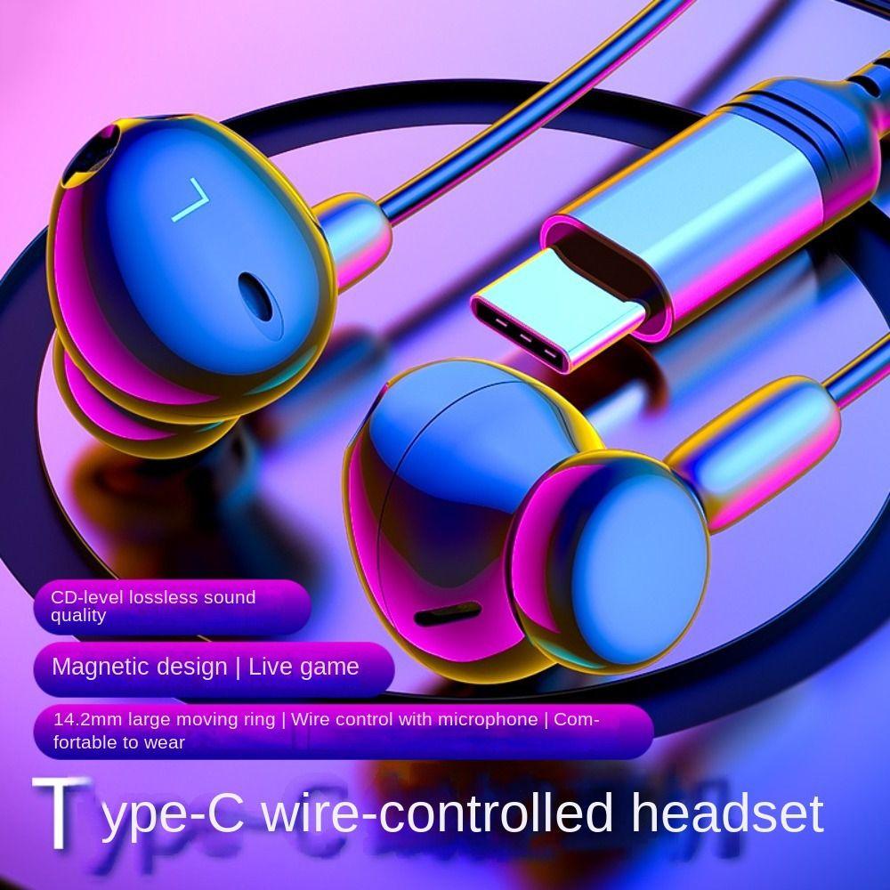 Not in Ear Wired Earphone Type C Type-C Wired Headset Stereo Wired Earbuds Gaming Earphone Gaming
Not in Ear Wired Earphone Type C Type-C Wired Headset Stereo Wired Earbuds Gaming Earphone Gaming