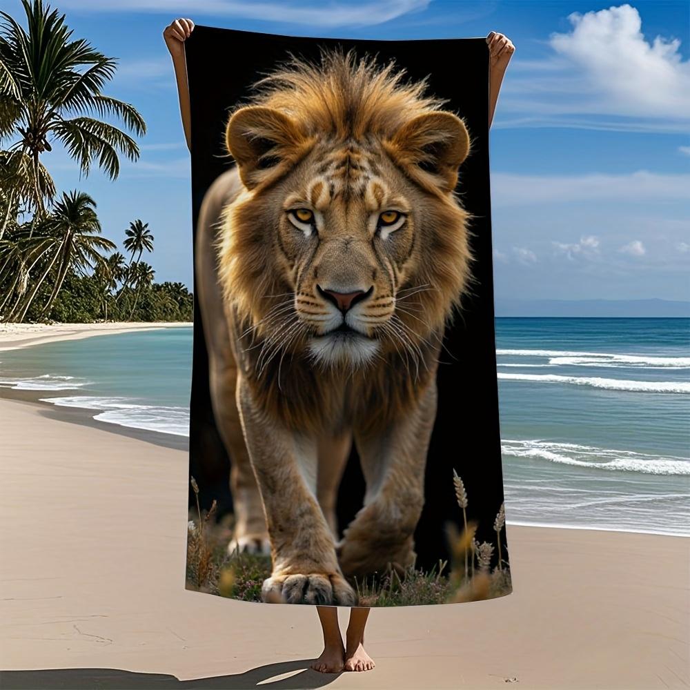 The Luxurious Lion Microfiber Bath Towel Fast Drying Highly Absorbent Gentle Feel Modern Design Perfect for Swimming Traveling W40*H60(CM)
The Luxurious Lion Microfiber Bath Towel Fast Drying Highly Absorbent Gentle Feel Modern Design Perfect for Swimming Traveling W40*H60(CM)