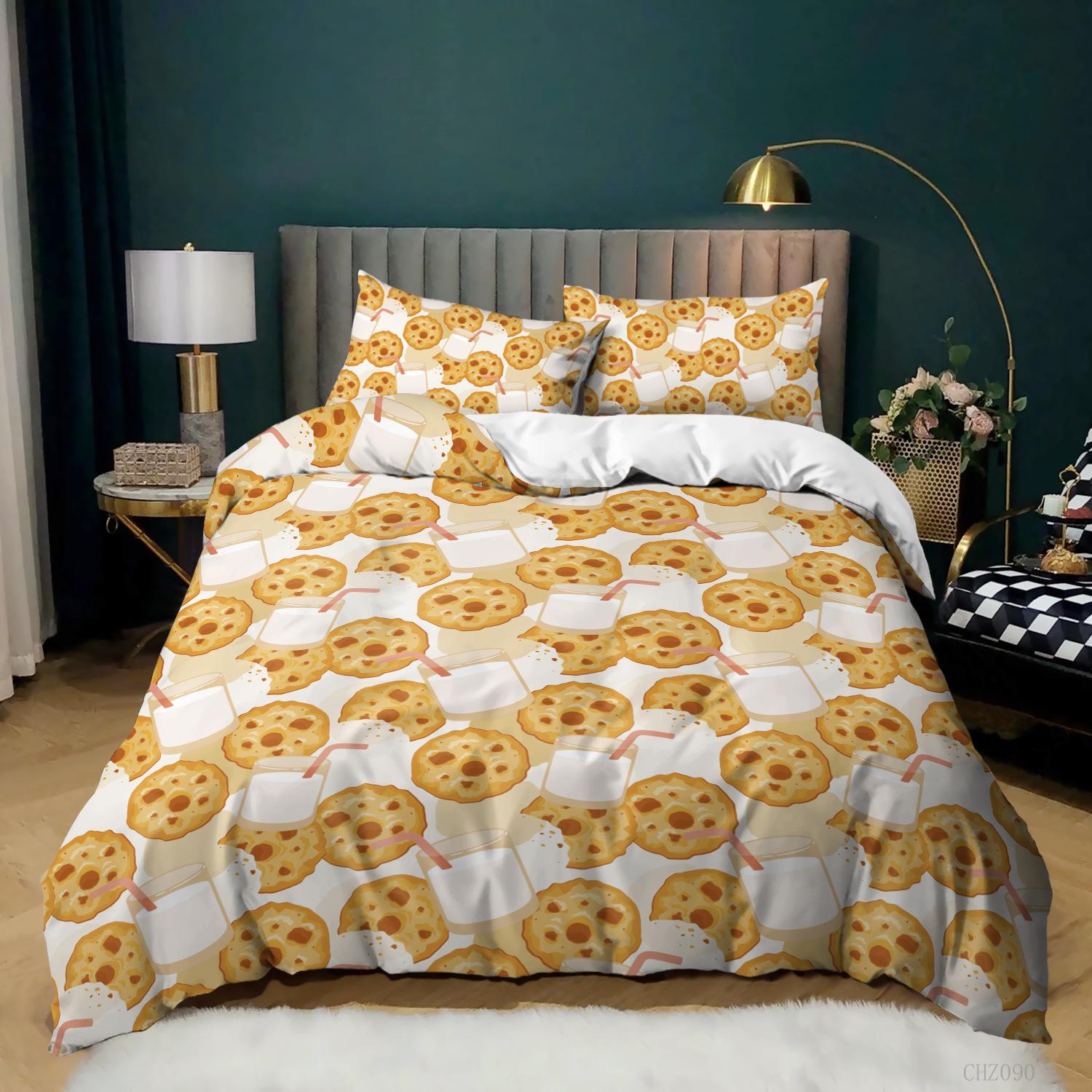 Cookies Duvet Cover Cute Cookies Print Twin Bedding Set Dessert Theme Comforter Cover Polyester Lovely Cartoon Foods Quilt Cover EU single(135x200cm)
Cookies Duvet Cover Cute Cookies Print Twin Bedding Set Dessert Theme Comforter Cover Polyester Lovely Cartoon Foods Quilt Cover EU single(135x200cm)