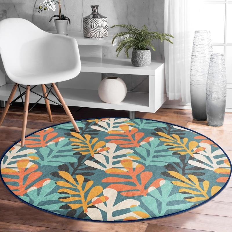 Onedraw Drawing Leaf Motif Цифровая печать Современная гостиная и гостиная Круглый ковер с нескользящим полом на цветном полу
Onedraw Drawing Leaf Motif Цифровая печать Современная гостиная и гостиная Круглый ковер с нескользящим полом на цветном полу