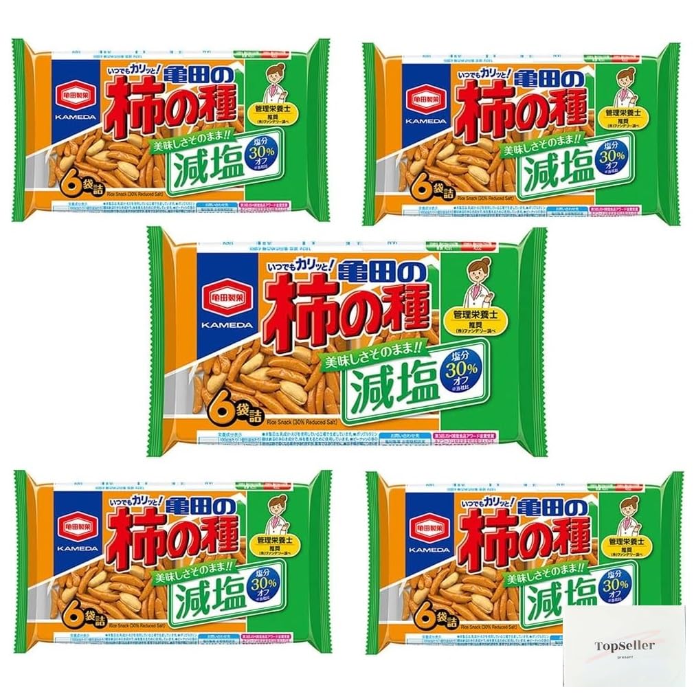 Kameda Kakinotane 6 bags Topseller original pocket tissue bonus included Low-salt (5 bags) +
Kameda Kakinotane 6 bags Topseller original pocket tissue bonus included Low-salt (5 bags) +