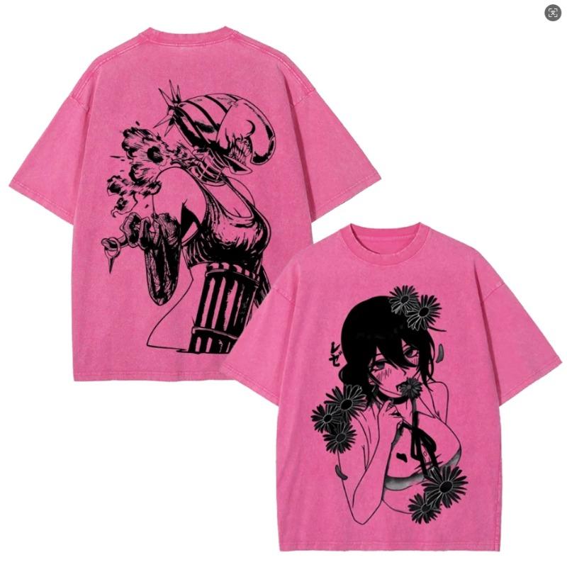 Chainsaw Man Reze Anime T-shirt Vintage Gothic Washed Oversized T Shirt Men Women Clothing Short Sleeve Cotton Tees Tops XXL рожевий
Chainsaw Man Reze Anime T-shirt Vintage Gothic Washed Oversized T Shirt Men Women Clothing Short Sleeve Cotton Tees Tops XXL рожевий