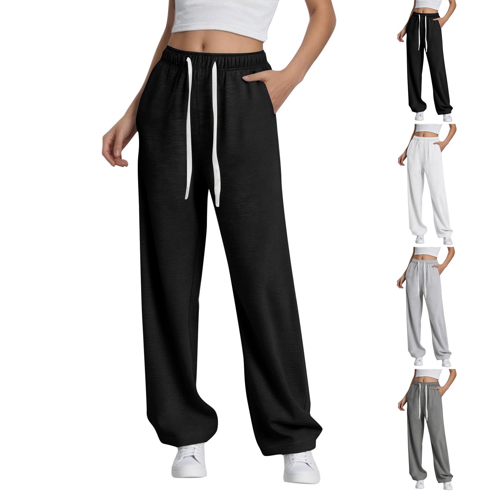 Wide Leg Sweat Pants For Womens High Waisted Baggy Sweatpants Casual Drawstring Workout Pants With Pockets XL світло-сірий колір
Wide Leg Sweat Pants For Womens High Waisted Baggy Sweatpants Casual Drawstring Workout Pants With Pockets XL світло-сірий колір