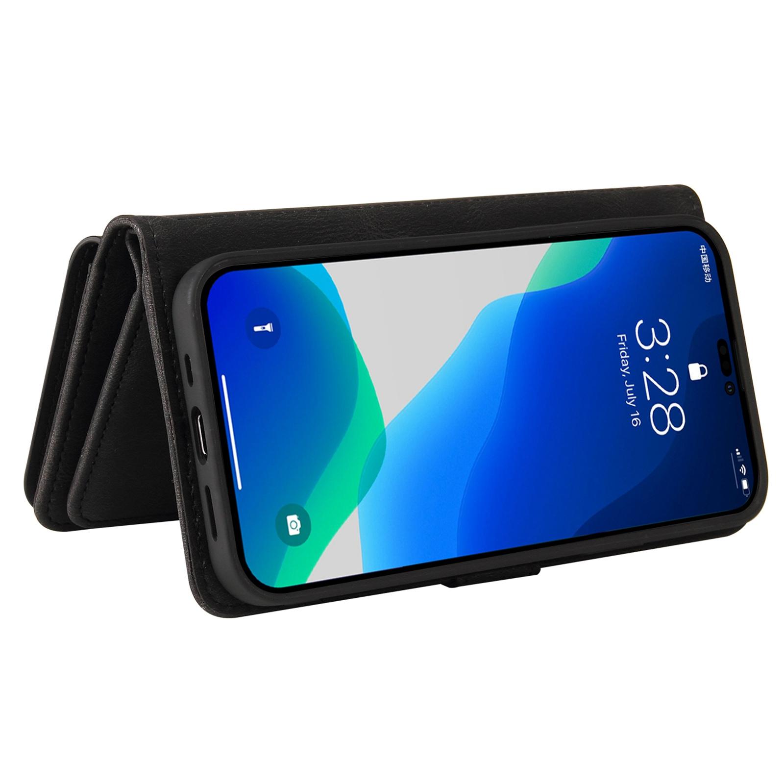 For iPhone 15 Pro Zipper Wallet Case with 15 Card Slots and Strap Leather Phone Cover Black
For iPhone 15 Pro Zipper Wallet Case with 15 Card Slots and Strap Leather Phone Cover Black