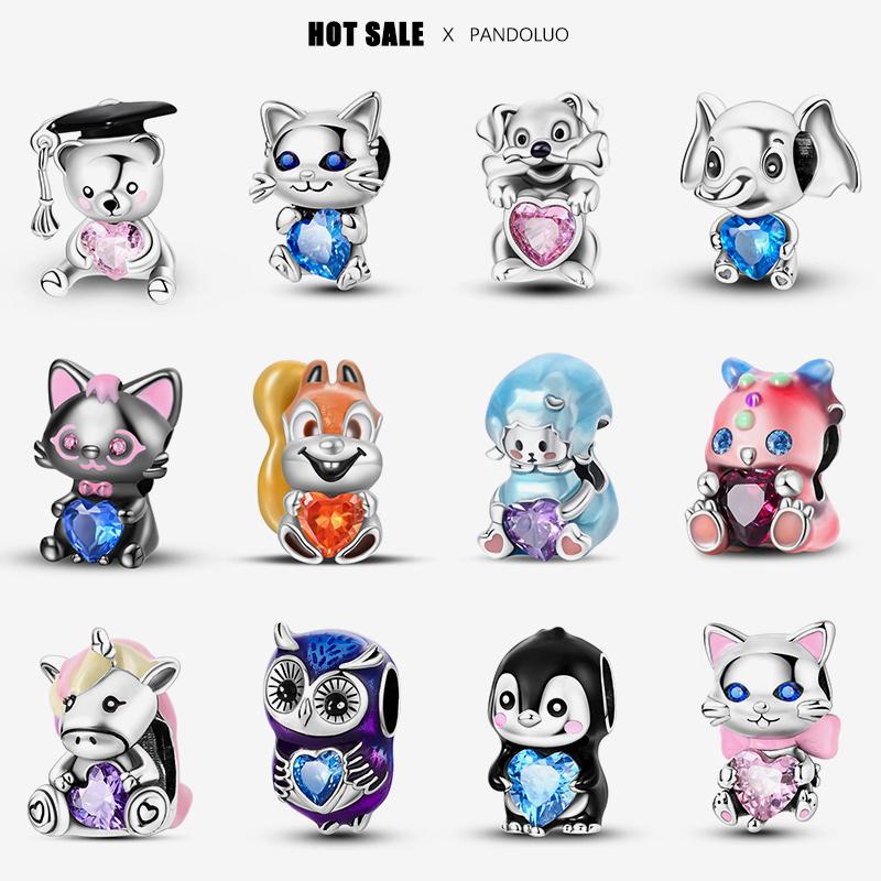 New in 925 Silver Cute Pet Animal Shapes Charm Beads Fits Original Charms Bracelet For Women Pendant Bead Jewelry
New in 925 Silver Cute Pet Animal Shapes Charm Beads Fits Original Charms Bracelet For Women Pendant Bead Jewelry