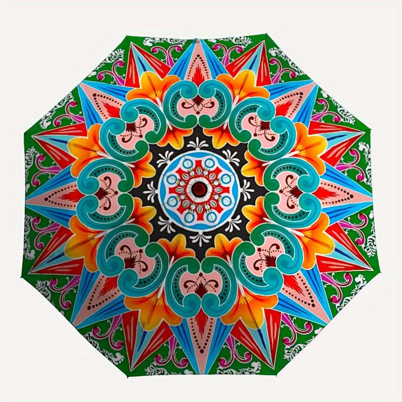 1pc Colorful Mandala Design Automatic Opening/closing umbrella, Reinforced 8-Rib Construction, Compact Travel Umbrella yy250808190
1pc Colorful Mandala Design Automatic Opening/closing umbrella, Reinforced 8-Rib Construction, Compact Travel Umbrella yy250808190