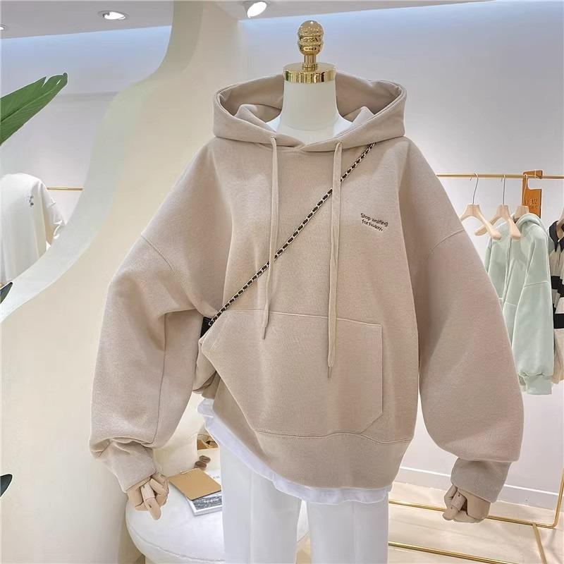 Fall/Winter New Style Mid-Length Loose Fleece Hooded Casual Women s Fashion Embroidered Long-Sleeved T-shirt 2XL хакі
Fall/Winter New Style Mid-Length Loose Fleece Hooded Casual Women s Fashion Embroidered Long-Sleeved T-shirt 2XL хакі