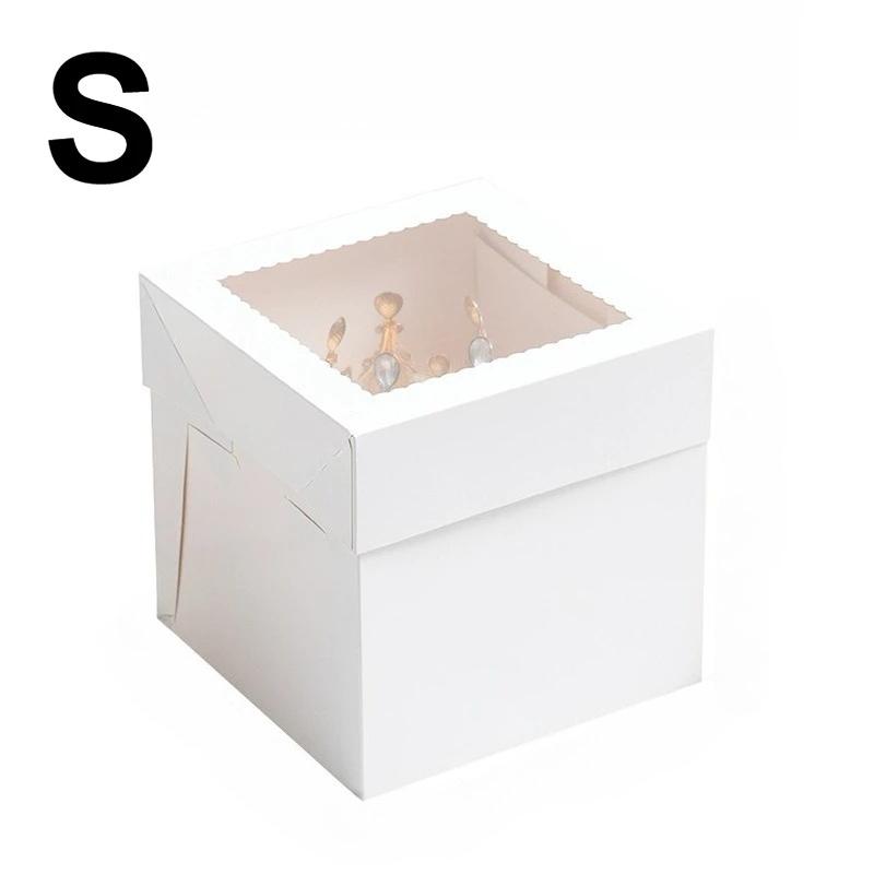 3/5PCS Disposable White Birthday Cake Paper Boxes High-end Window Style Sturdy Not Easily Deformed Wave Lace Cake Storage Box 3PCS
3/5PCS Disposable White Birthday Cake Paper Boxes High-end Window Style Sturdy Not Easily Deformed Wave Lace Cake Storage Box 3PCS