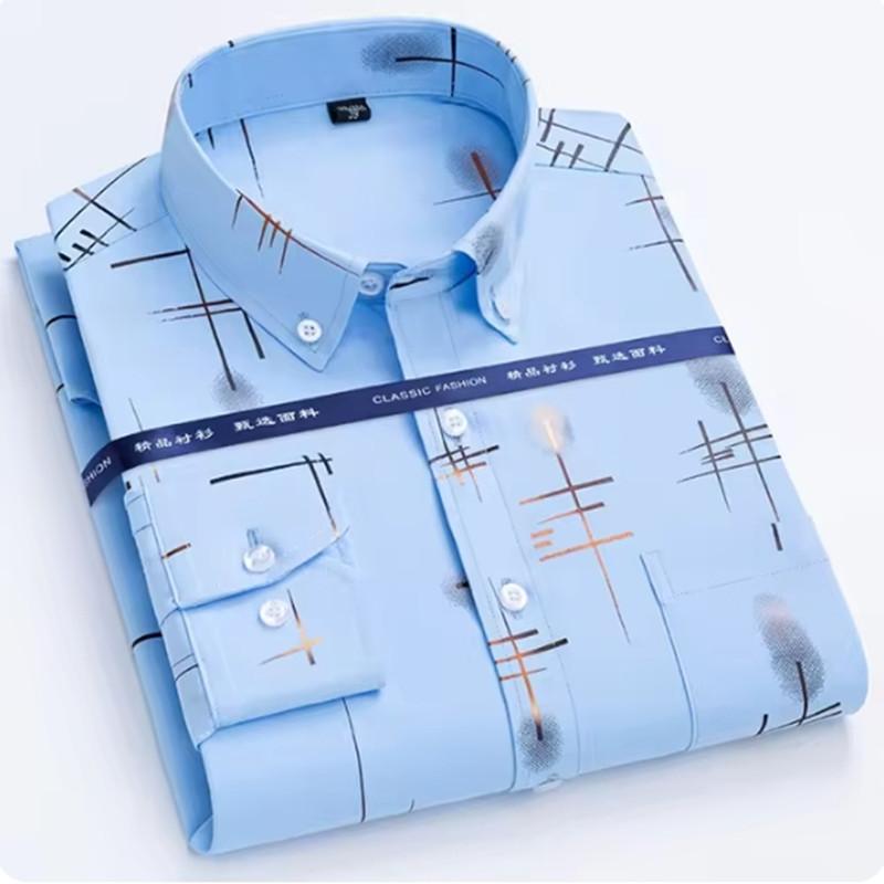 Men s Long Sleeved Shirt Hot Selling Spring Autumn Wrinkle Free Long Sleeve Stylish Business Casual Printe Thin Slim Fit Clothes 44
Men s Long Sleeved Shirt Hot Selling Spring Autumn Wrinkle Free Long Sleeve Stylish Business Casual Printe Thin Slim Fit Clothes 44