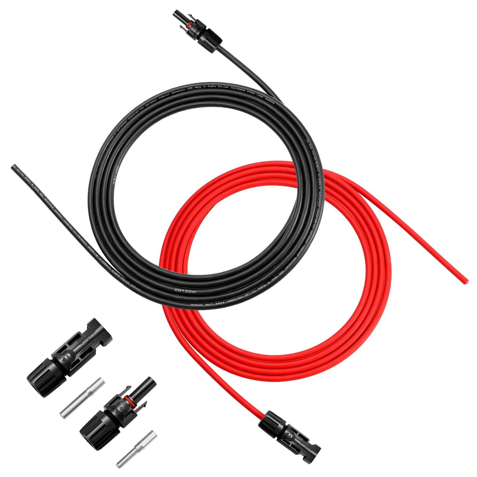 WBGADAM MC4 Extension Cable 10AWG 20M Solar Connector Cable MC4 Cable 6sq Solar Panel Cable One End Processed Set of 2 чорний
WBGADAM MC4 Extension Cable 10AWG 20M Solar Connector Cable MC4 Cable 6sq Solar Panel Cable One End Processed Set of 2 чорний