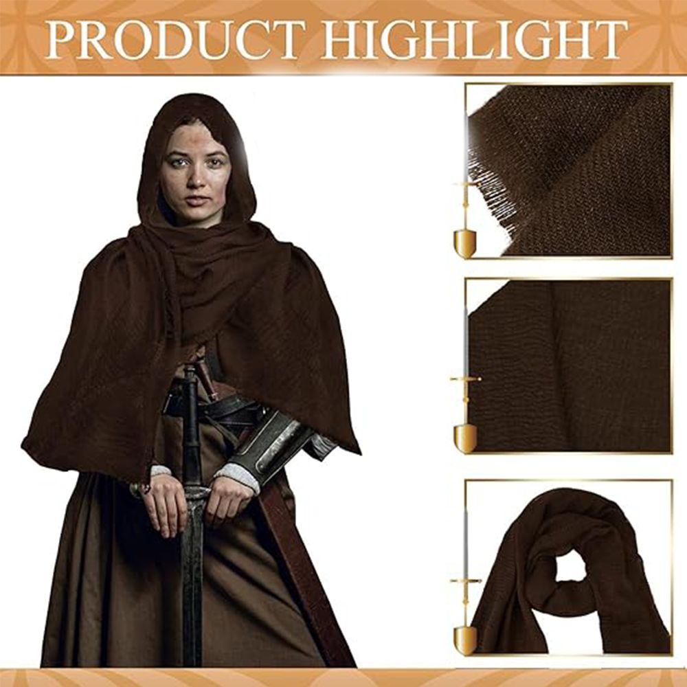 Medieval Vintage Hooded Scarf Renaissance Props Accessories Trendy Knight Cape Women червоний
Medieval Vintage Hooded Scarf Renaissance Props Accessories Trendy Knight Cape Women червоний