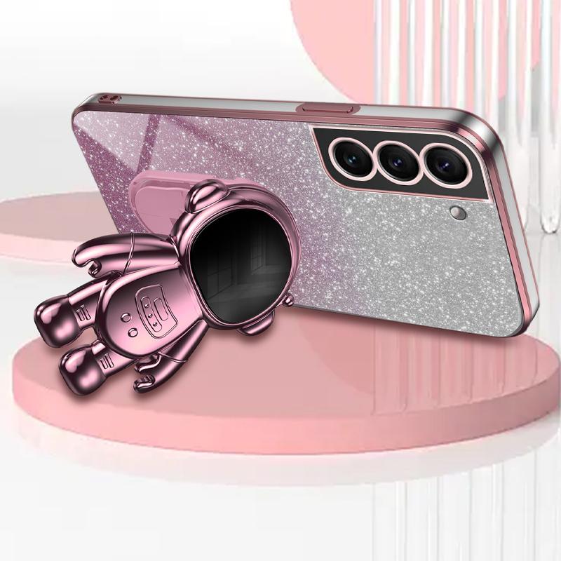 For Samsung Galaxy S21 5G/4G Anti-Collision Case PC+TPU Phone Cover with Astronaut Kickstand Purple
For Samsung Galaxy S21 5G/4G Anti-Collision Case PC+TPU Phone Cover with Astronaut Kickstand Purple