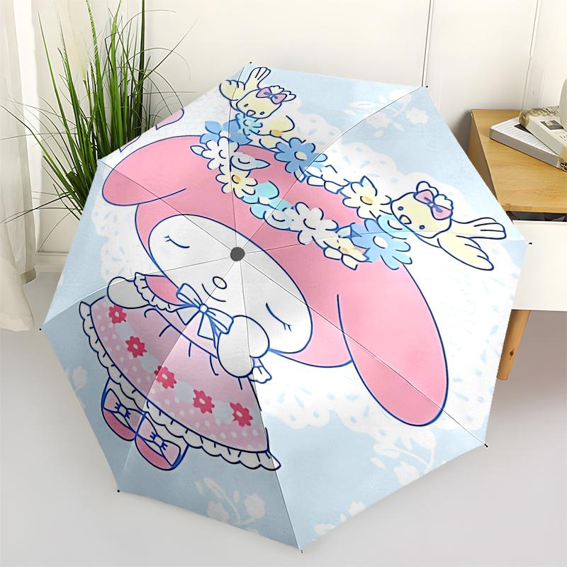 1pc My Melody Automatic Opening Folding Umbrella - Portable 3-Fold Design with Iron Frame, Perfect for Festivals, Travel, Daily Use, and Gifts.D076
1pc My Melody Automatic Opening Folding Umbrella - Portable 3-Fold Design with Iron Frame, Perfect for Festivals, Travel, Daily Use, and Gifts.D076