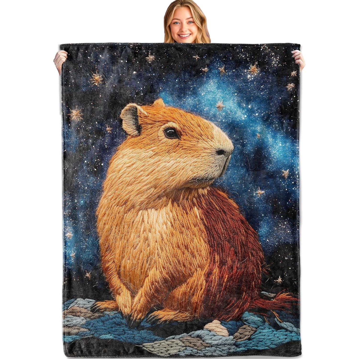 Cosmic Capybara Throw Blanket,Soft,Lightweight Flannel,Majestic Starry Night Blankets - Gifts for Kids Boys Girls,for Co 75x90cm
Cosmic Capybara Throw Blanket,Soft,Lightweight Flannel,Majestic Starry Night Blankets - Gifts for Kids Boys Girls,for Co 75x90cm