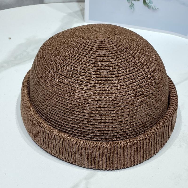 Japanese Simple Blade Roll Cap Beanies Landlord Hat Men Summer Fashion Retro Casual Straw Hat Berets Street Hipster Melon Hat 56-58cm темно-коричневого кольору
Japanese Simple Blade Roll Cap Beanies Landlord Hat Men Summer Fashion Retro Casual Straw Hat Berets Street Hipster Melon Hat 56-58cm темно-коричневого кольору