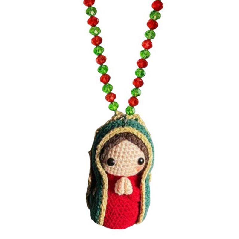 Cute Mary Statue Car Interior Decoration, Handmade Virgin Mary Charm Crochet, Elegant Religious Figurines Hanging Decor
Cute Mary Statue Car Interior Decoration, Handmade Virgin Mary Charm Crochet, Elegant Religious Figurines Hanging Decor