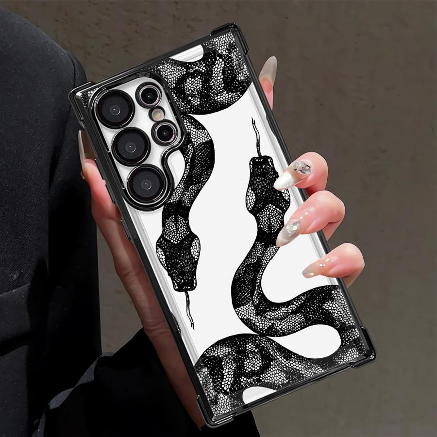 Stylish Black Snake Print Case for Samsung Galaxy 25 Note 20 Ultra S25Edge S24 FE S21 S20 Ultra S23 S22 Plus Phone Cover Funda Galaxy S24
Stylish Black Snake Print Case for Samsung Galaxy 25 Note 20 Ultra S25Edge S24 FE S21 S20 Ultra S23 S22 Plus Phone Cover Funda Galaxy S24